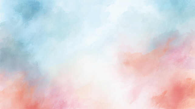 Abstract pastel colors watercolor background. Watercolor background. Abstract watercolor cloud texture.