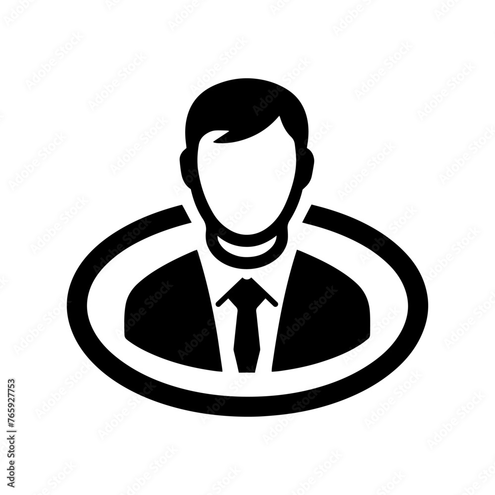 Poster 3d reality icon. user rotate icon. person rotation symbol.