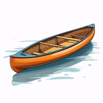 a drawing of a canoe