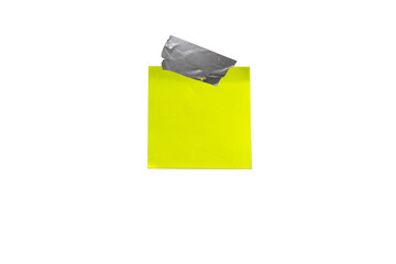yellow sticky note label with adhesive tape transparent background png file type