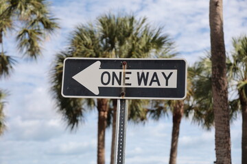 One way sign 