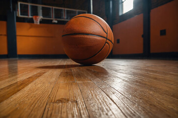 basketball on the floor