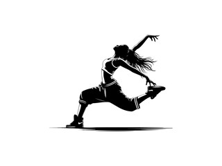 Harmonious Movement: Vibrant Dance Vector Illustration Capturing the Elegance and Energy of Dancer, Perfect for Dynamic Design and Artistic Expressions