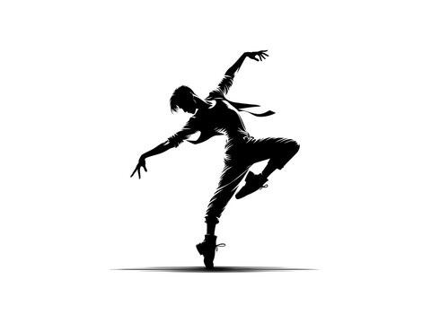 Harmonious Movement: Vibrant Dance Vector Illustration Capturing the Elegance and Energy of Dancer, Perfect for Dynamic Design and Artistic Expressions