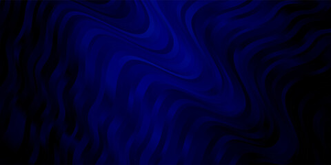 Dark BLUE vector template with curved lines.