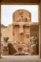 Columns and Carvings and Statuary in the Temple of Amun-Re, Karnak Temple Complex, Luxor, Egypt - 765933948