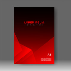 Book cover design modern technology style. Annual report. Brochure template, catalog. Simple Flyer promotion. magazine. Vector illustration