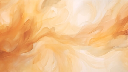 Fluid watercolor background with a fiery dance of orange and gold hues