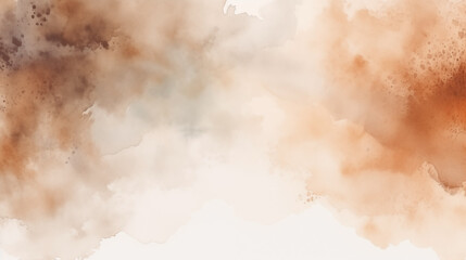 Watercolor background with a rich fusion of sepia and smoke hues