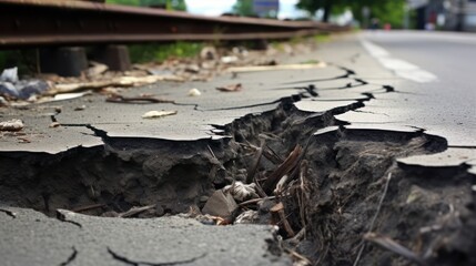 Roads were badly damaged due to natural disasters, causing land transportation routes to be cut off.
