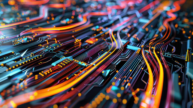 Abstract Visualization of Quantum Processor Concept
