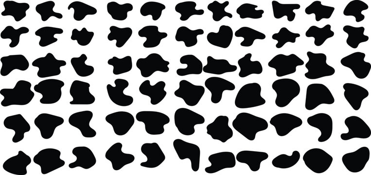 Blob shape shape collection. Vector illustration.