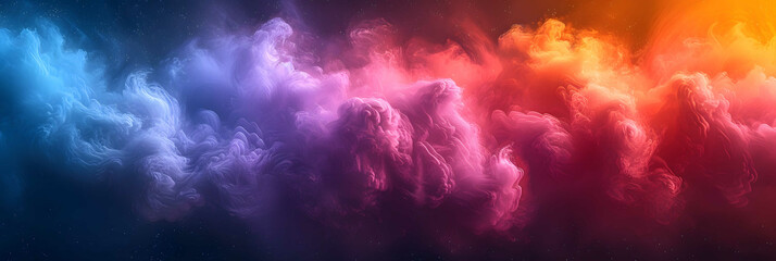Vibrant Multi-Colored Terrain Under A Starry Sky Depicted In Digital Artwork