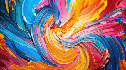 Bursting Colors: A Dynamic Abstract Composition