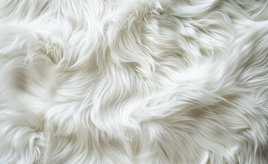 White fur background - obrazy, fototapety, plakaty