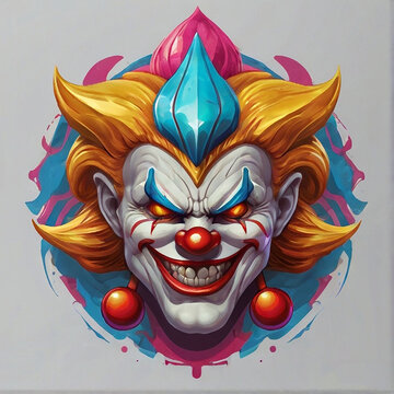 Cartoon clown character 
