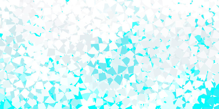 Light blue, green vector backdrop with lines, triangles.