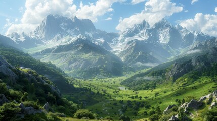 picturesque mountain landscape

