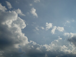 Fototapeta na wymiar White Clouds Blue Sky