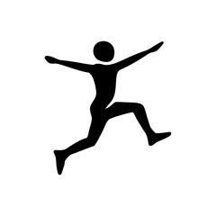Fototapeta na wymiar Person Jumping Icon