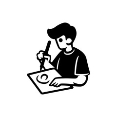 Man Drawing Icon