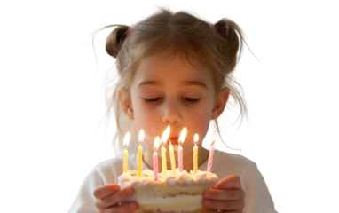  Child Birthday Excitement Isolated on Transparent Background PNG.