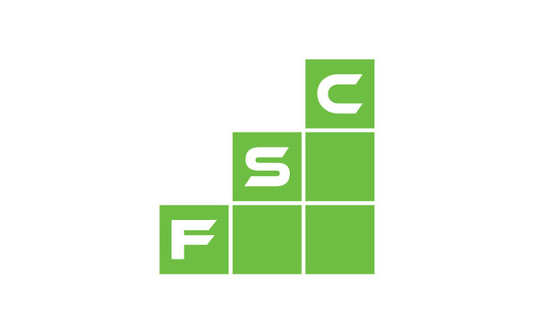 FSC initial letter financial logo design vector template. economics, growth, meter, range, profit, loan, graph, finance, benefits, economic, increase, arrow up, grade, grew up, topper, company, scale