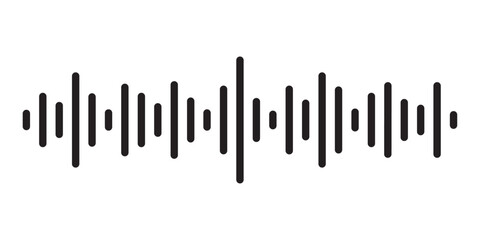 audio wave vector illustration
