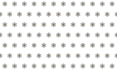 Vector floral in outline pattern background for wallpaper, wrapping paper, packging, wall, etc.