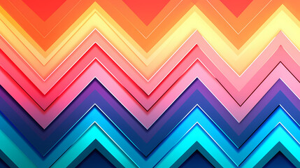 Fototapeta premium Vibrant chevron pattern on background