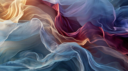A soft pastel palette of liquid colors gently flowing and intertwining, creating a delicate and...