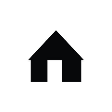 Vector house home icon Silhouette