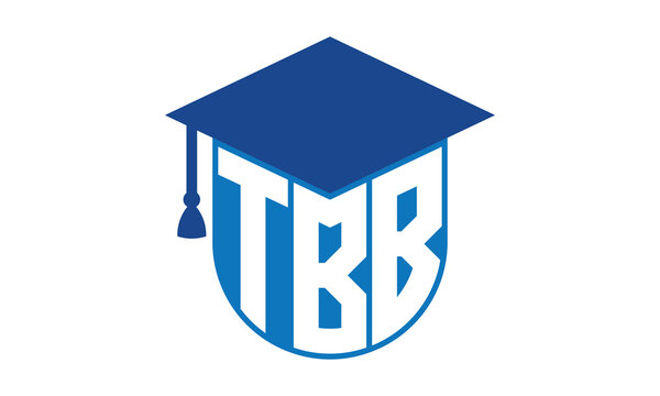 TBB initial letter academic logo design vector template. school college logo, university logo, graduation cap logo, institute logo, educational logo, library logo, teaching logo, book shop, varsity	
