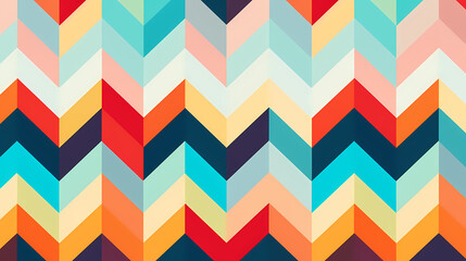 Vibrant chevron pattern on background