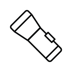 flashlight icon vector template design flat and simple