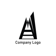 Simple illustration logo for financial company.