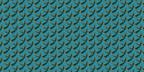 3D Luxury background pattern with gold details