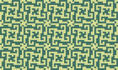 Seamless traditional woven pattern called Anyaman
