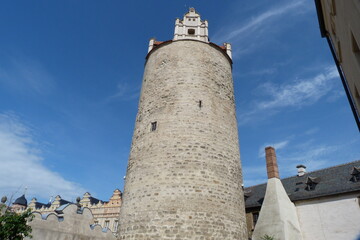 Eulenspiegelturm im Schloss Bernburg an der Saale