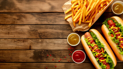 Hot Dog with Mustard - obrazy, fototapety, plakaty