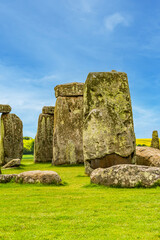 Fototapeta premium Stonehenge, prehistoric stone circle monument, cemetery, and archaeological site located on Salisbury, Wiltshire, England. It was built anywhere from 3000 BC to 2000 BC.