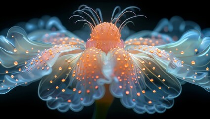 Insects in a magical micro-world, glowing, ethereal, intricate details, a dive into the unseen
