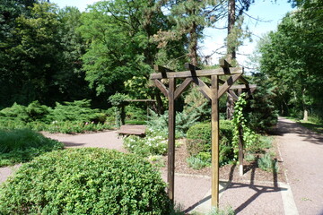 Stadtpark in Bernburg an der Saale in Sachsen-Anhalt