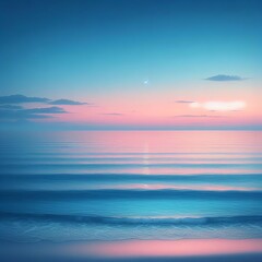 Obraz premium Beautiful sunset over the sea. Colorful sky and sea.