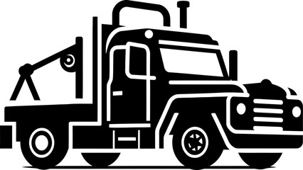 Tow Truck Vector Art Navigating Roadside Perils