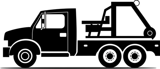 Tow Truck Vector Illustration Rendering Aid with Accuracy