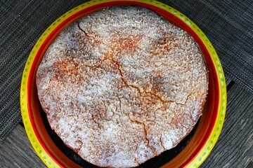 Tarte Tropezienne, a specialty cake on the Cote d'Azur in France - 765993558