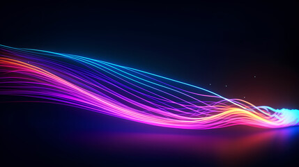 Abstract background of technology waves