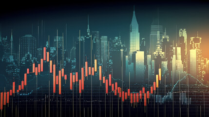 Finance concept background, economic and infographic concept
