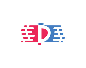 creative letter D logo design vector template